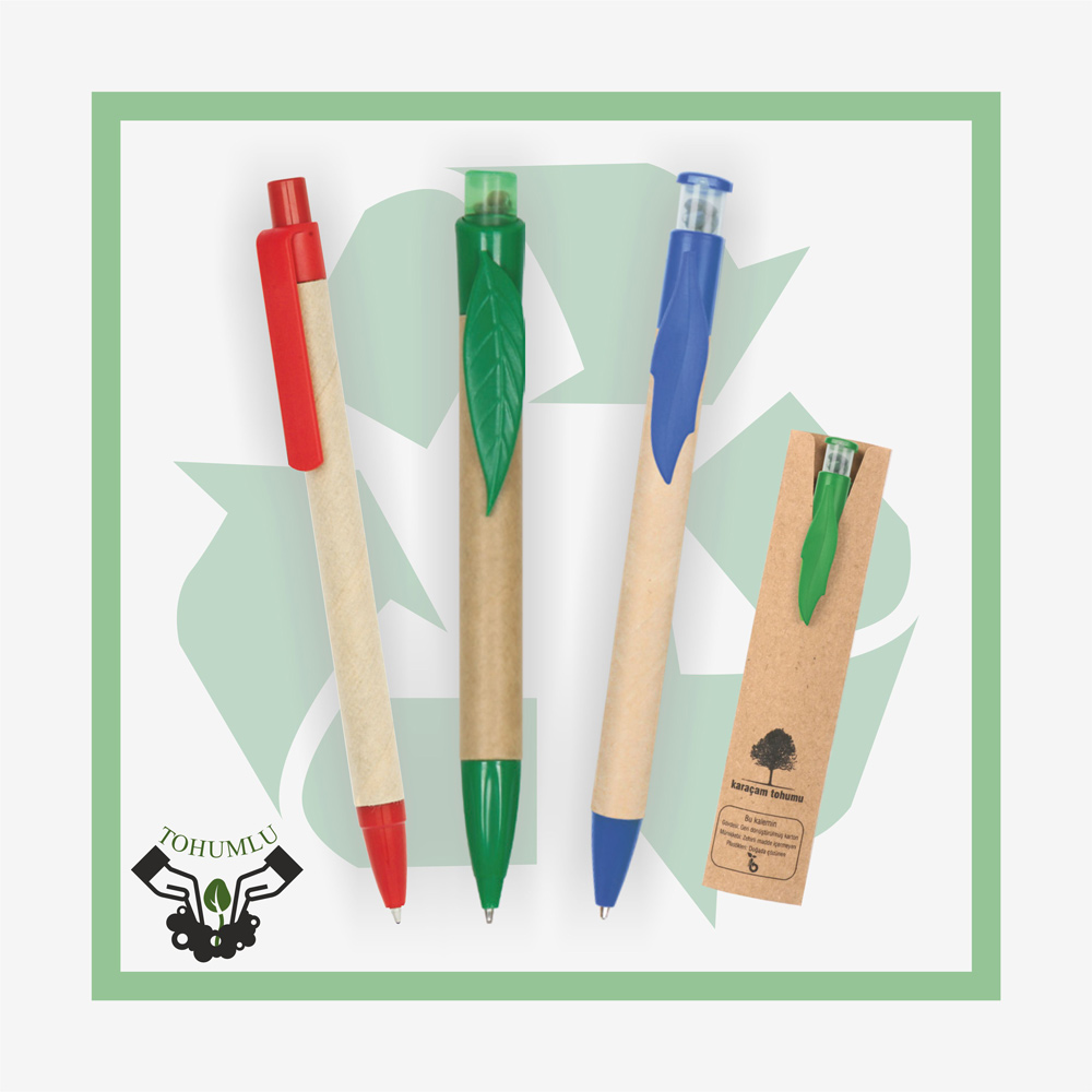 Promosyon Geri Dönüşümlü Ve Tohumlu Kalemler